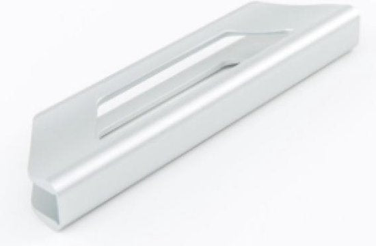 Handgreep Luxe, klembaar, voor gebruik op hardglas schuifwand, glazen schuifdeur systemen, Aluminium