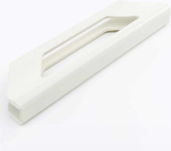 Handgreep Luxe, klembaar, voor gebruik op hardglas schuifwand, glazen schuifdeur systemen, cème-wit