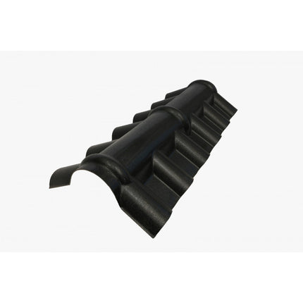 Boven nok profiel dakpanplaten - Zwart