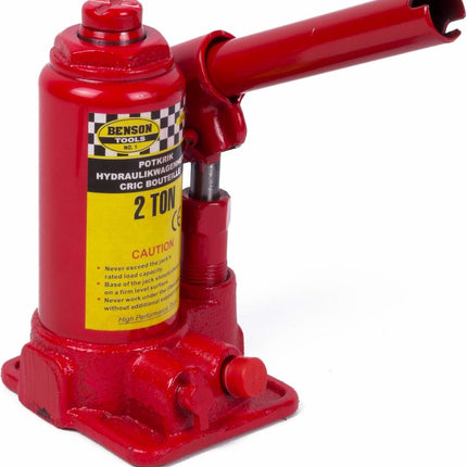 Benson Compacte potkrik - hoog heftbereik - 2 ton - extra stabiliteit - blauw of rood
