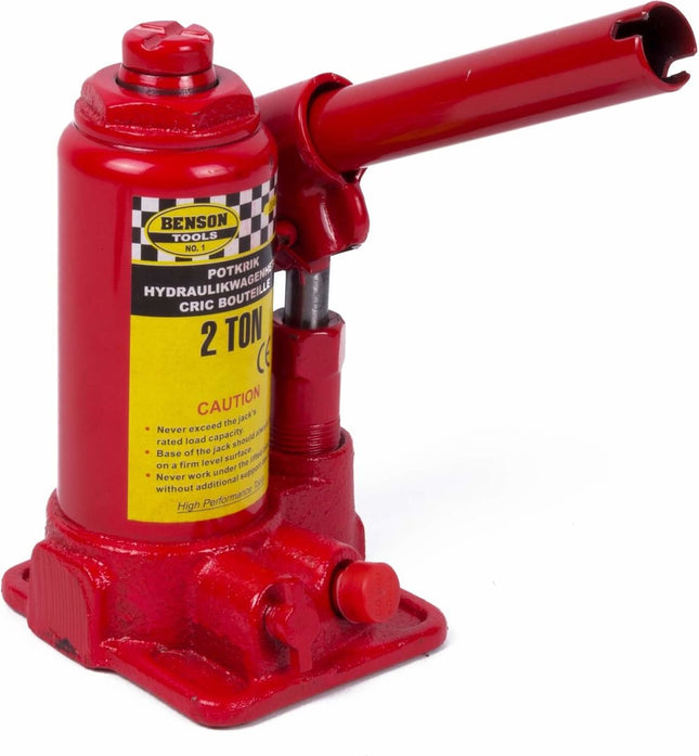 Benson Compacte potkrik - hoog heftbereik - 2 ton - extra stabiliteit - blauw of rood