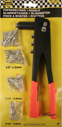 Benson Popnageltang set - Inclusief 60 popnagels - Lichtgewicht - Eenvoudig te bedienen - Voor DIY projecten