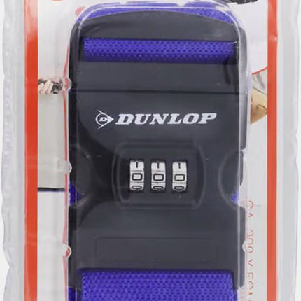 x1 - Dunlop Bagageriem blauw - 200 x 5 cm - Kofferriem - Kofferband - Bagageband