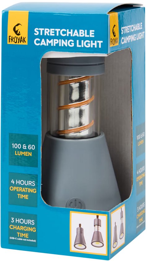Froyak multifunctionele campinglamp oplaadbaar - Campinglantaarn - Lamp kamperen - Tentlamp
