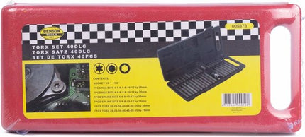 Benson Complete bitset - Torx, inbus en veeltand - 40-delig - Inclusief opbergkoffer