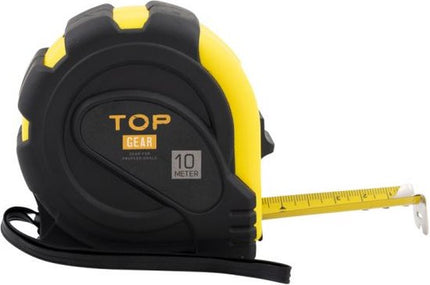 Topgear TOPGEAR Rolbandmaat 10 meter, rubber grip