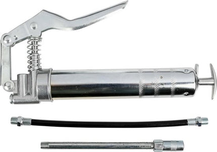 Benson Eenhands vetspuit set - 85 grams patronen - 3-delig - flexibele slang - vaste pijp