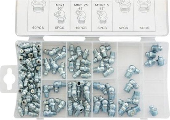 Vetnippel assortiment metrisch 110 stuks