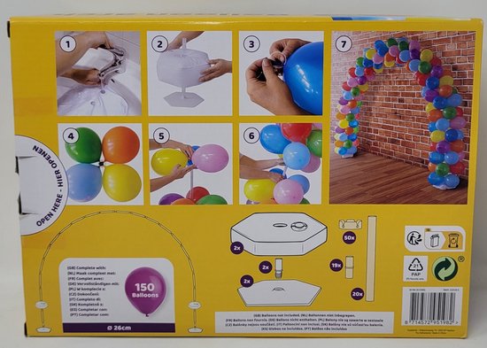 Ballonnenboog - 3 x 2,5 meter