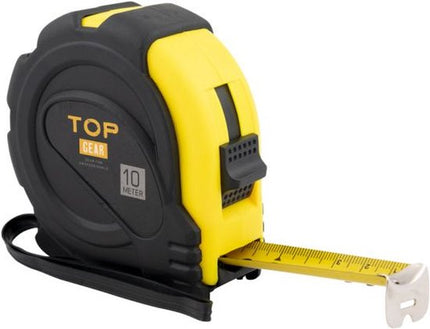 Topgear TOPGEAR Rolbandmaat 10 meter, rubber grip