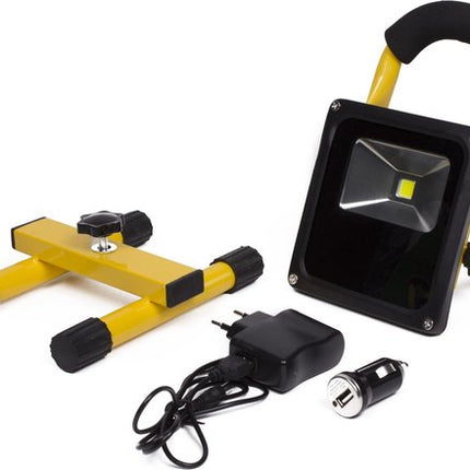 Hofftech Oplaadbare LED bouwlamp - daglicht - 10 watt - 600 lumen - IP65