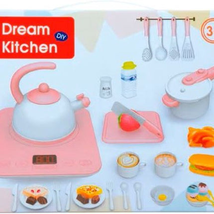 Kitchen Speelset - Dream Kitchen - DIY - Roze - 42 delig - 3+ jaar
