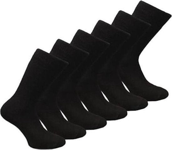 Benson Thermo Sokken 6 Paar Unisex - Zwart - Maat 39/42