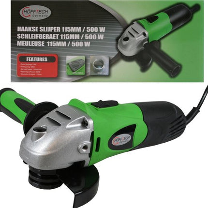 Höfftech haakse slijper 115 mm/500 watt