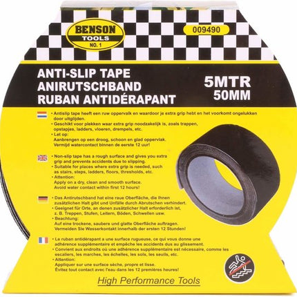Bellson Anti-Slip Tape 50 mm X 5 meter - ruw oppervlak