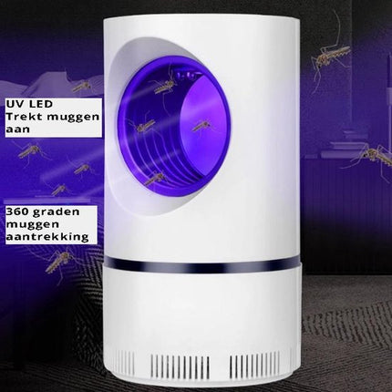 Muggenlamp voor binnen of buiten - Muggenvanger met LED ultraviolet licht - Insectenlamp voor slaapkamer, woonkamer of tuin - Muggenlamp USB aansluiting - Anti Muggenlamp
