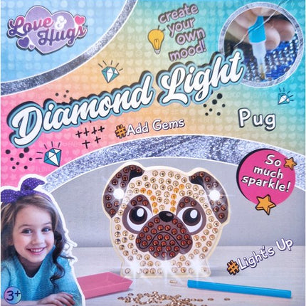 Diamond Painting mopshond lampje