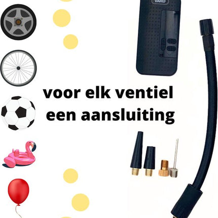 Varo luchtpomp - 8 volt - 2000 mAh