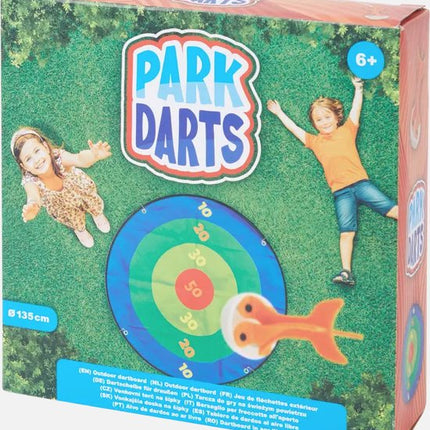 Buitenspel Darten - Kinderspeelgoed - 135cm diameter - +6 jaar - Met drie pijlen - Actieve bezigheid - Vakantie - Spelen