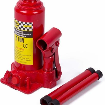 Benson Hydraulische potkrik - 4 ton draagkracht - compact en draagbaar - hefbereik 180-340 mm