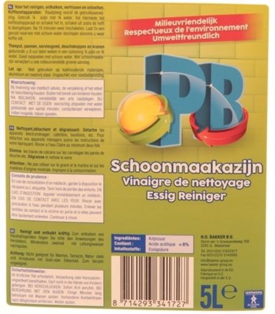 Mullrose 100578 Bio Schoonmaakazijn - 5L