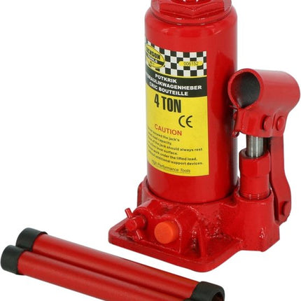 Benson Hydraulische potkrik - 4 ton draagkracht - compact en draagbaar - hefbereik 180-340 mm