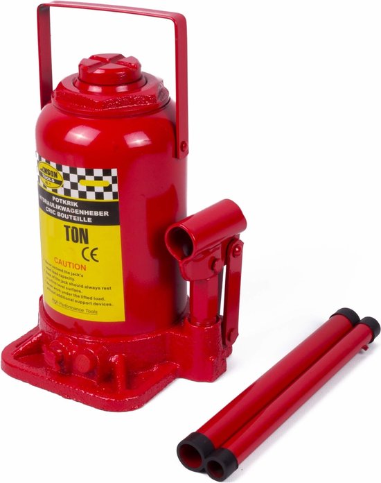Benson Hydraulische potkrik - 50 ton - compact ontwerp - 27x19x15 cm - rood