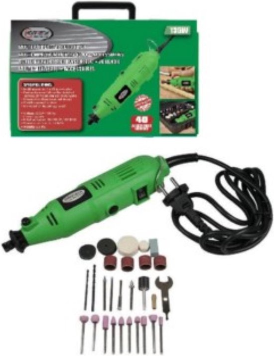 Hofftech Multitool - Elektrisch - 130 Watt - Inclusief Accessoires en Opbergkoffer