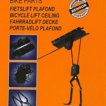 Benson Fietslift voor plafond - Max. 4 meter - 20 kg - Ruimtebesparend