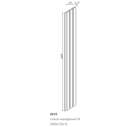 wandpaneel linerio m-lijn mokka linerio wandpaneel mokka m-lijn projectfoto m-lijn mokka afmetingen wandpaneel m-lijn linerio montage mogelijkheden Wandpaneel Linerio M-Lijn Mokka