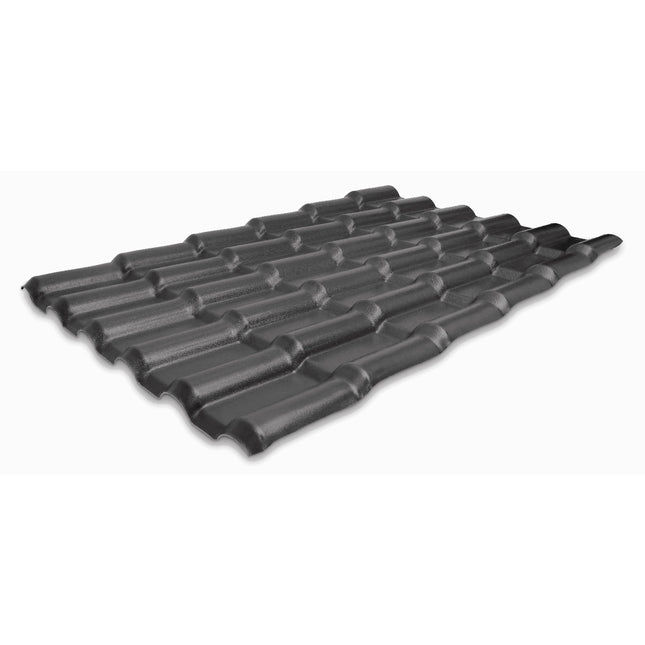Kunststof dakpanplaten - Antraciet - €17,50 per m² - 3.75meter