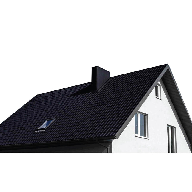 Kunststof dakpanplaten - Zwart - €17,50 per m² - 3.75meter