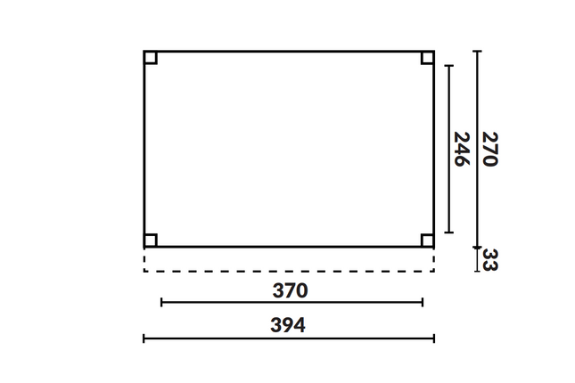 Buitenverblijf Grandiose Plat dak 400 x 270 cm