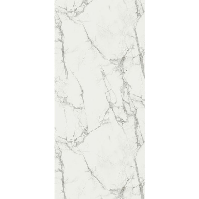 SPC wandpaneel Calacatta Snow 265 x 120 cm – witte marmerlook