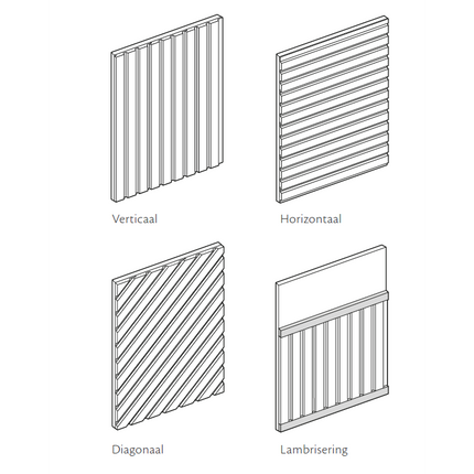 Wandpaneel Linerio L-Lijn Naturel