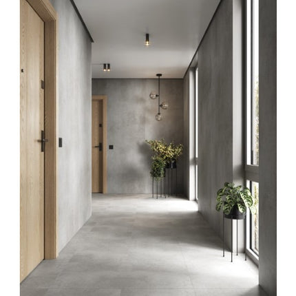 SPC wandpaneel Smoky concrete 280 × 110 cm – Grijze betonlook