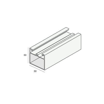 Twinson montageprofiel zwevend (Aluminium montage)