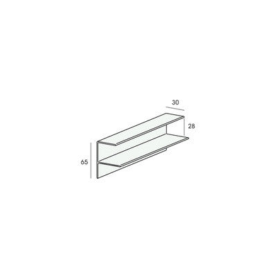 Twinson aluminium randafwerkingprofiel Zwart