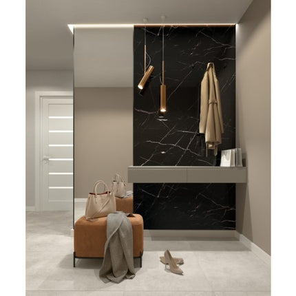 SPC wandpaneel Calacatta Black 265 x 120 cm – zwarte marmerlook