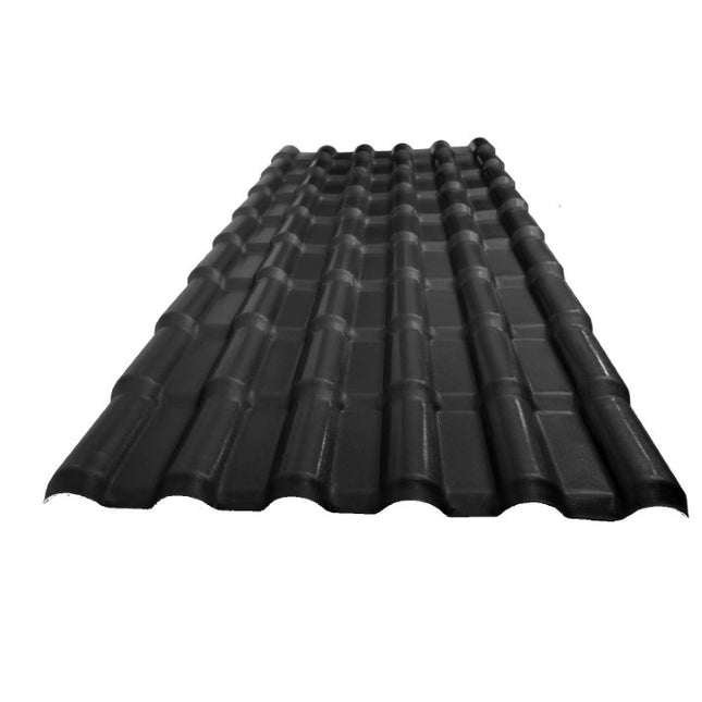 Kunststof dakpanplaten - Zwart - €17,50 per m² - 3.75meter