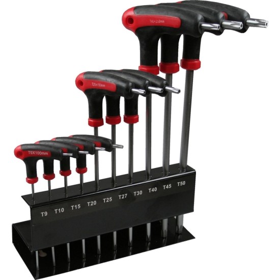 Schroevendraaierset - Torx - T-greep - 10 delig