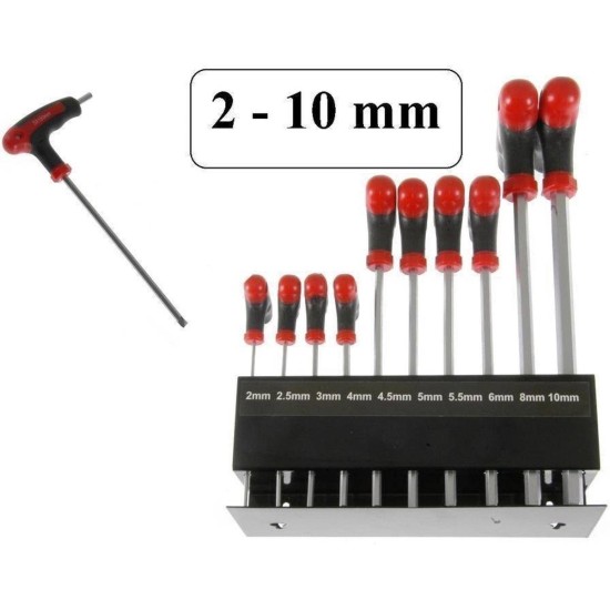 Schroevendraaierset - Torx - T-greep - 10 delig