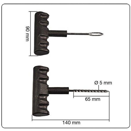 Benson Bandenreparatieset Set voor Auto - Motor - Scooter - 28 delig