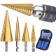 Stapboren set - 3 stuks - HSS - Titanium Coated - 3-12mm 4-12mm 4-20mm - Metaal boor - Hout boor - Kunstof boor - Hoge kwaliteit HSS