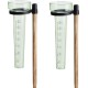 Dollux - 2 x Regenmeter met houder en stok