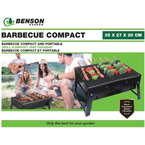 Benson Barbecue Compact - met Handvat - 35 x 27 x 20 cm