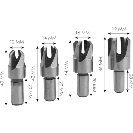 Hofftech Proppenboor Set Conisch - 4 delig