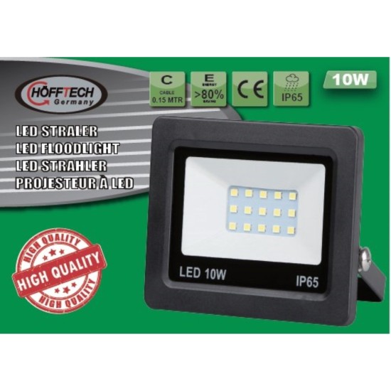 Hofftech LED Straler - Bouwlamp SMD LED - 10 Watt - IP65