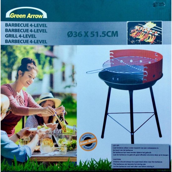 Green Arrow houtskool barbecue rond Ø31 cm