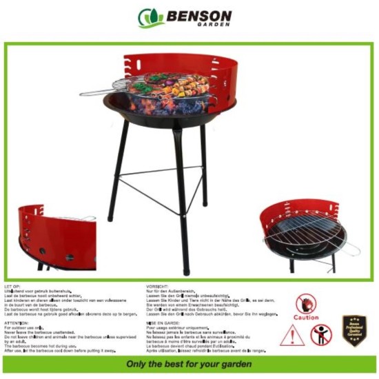 Green Arrow houtskool barbecue rond Ø31 cm